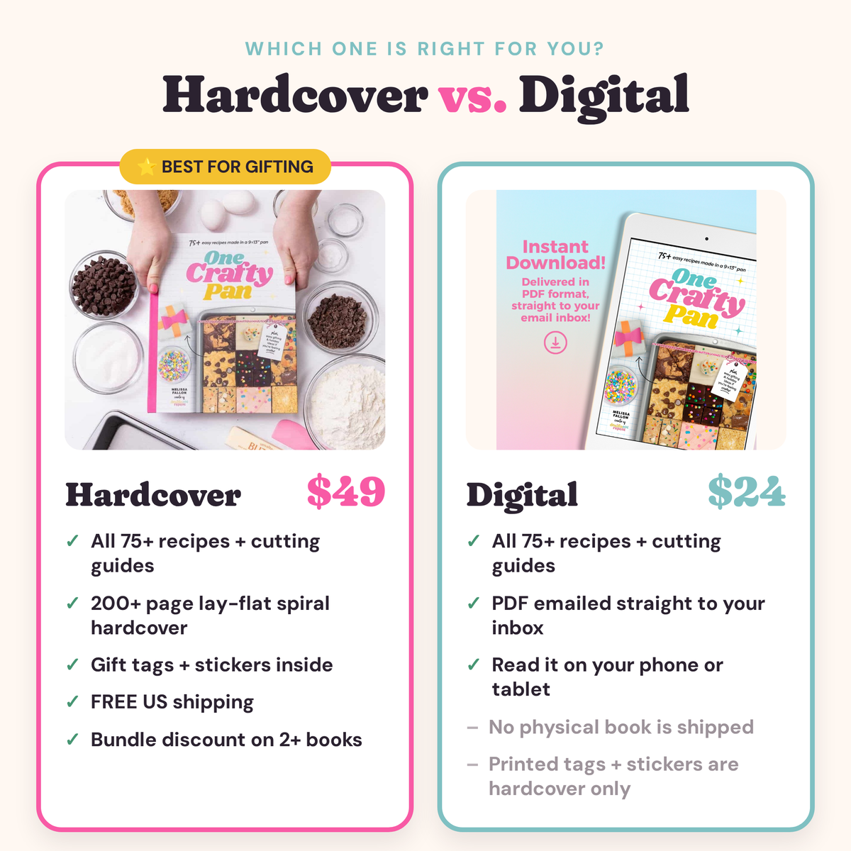 "One Crafty Pan" Bake Book (FREE shipping!)