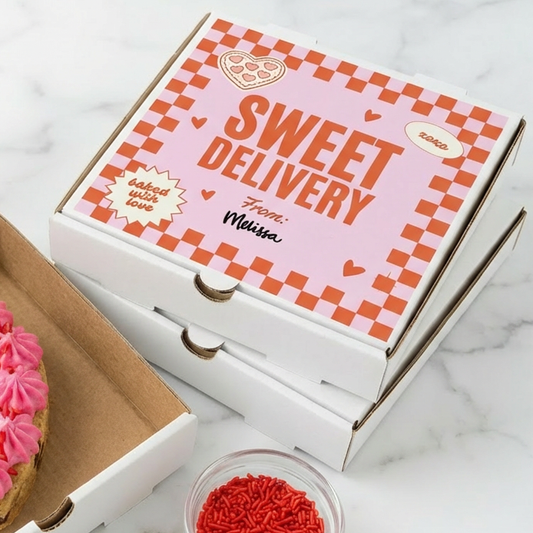 Valentine's Mini Cookie Cake Box Labels (Digital Download)